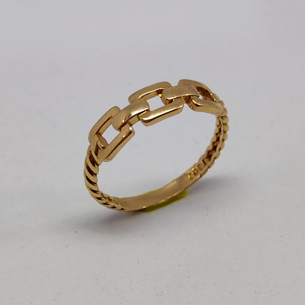 انگشتر مینیمال طرح زنجیر